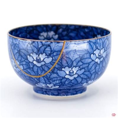 Kintsugi-inspired Landscape? Delicate Brushstrokes Capturing Tranquility and Imperfection!